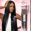 imageSensationnel Pearlish bundle 4x5 closure  straight 12 inch HD lace beauty supply human hair bundles weave 15a soft remy NATURALNATURALBLACK