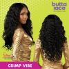 imageSensationnel Butta Lace Wigs  Crimp Vibe Extra Wide 5 Inch Deep Parting Synthetic Preplucked Hairline Glueless Lacefront BALAYAGESUNKISSED