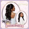 imageSensationnel Glamora Lace Front Wigs  Glam Unit 1 13x4 Laceparting Ready to Wear Synthetic Preplucked Hairline Glueless Lacefront 1 JETBLACK