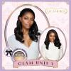imageSensationnel Glamora Lace Front Wigs  Glam Unit 1 13x4 Laceparting Ready to Wear Synthetic Preplucked Hairline Glueless Lacefront 1 JETBLACK