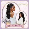 imageSensationnel Glamora Lace Front Wigs  Glam Unit 1 13x4 Laceparting Ready to Wear Synthetic Preplucked Hairline Glueless Lacefront 1 JETBLACK