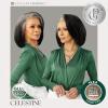 imageSensationnel Platinum Glow 13X6 Wigs  Celestine Lacefrontal Glueless human hair blend Preplucked Hairline 1 JETBLACKSILVERWHISPER