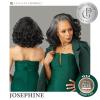 imageSensationnel Platinum Glow 13X6 Wigs  Josephine Lacefrontal Glueless human hair blend Preplucked Hairline 1 JETBLACKSILVERWHISPER