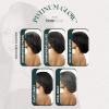imageSensationnel Platinum Glow 13X6 Wigs  Josephine Lacefrontal Glueless human hair blend Preplucked Hairline 1 JETBLACKSILVERWHISPER