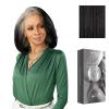 imageSensationnel Platinum Glow 13X6 Wigs  Celestine Lacefrontal Glueless human hair blend Preplucked Hairline 1 JETBLACKSLATEGRAY