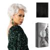 imageSensationnel Platinum Glow 13X6 Wigs  Delphine Lacefrontal Glueless human hair blend Preplucked Hairline 1 JETBLACKSILVERWHISPER