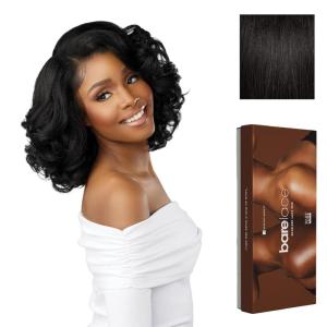 imageSensationnel Bare Lace 13X6 Wigs  Unit 19 Lacefrontal Glueless Synthetic 180 Degree Preplucked Hairline 1 JETBLACK1B OFFBLACK