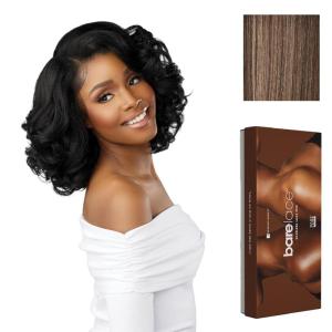 imageSensationnel Bare Lace 13X6 Wigs  Unit 19 Lacefrontal Glueless Synthetic 180 Degree Preplucked Hairline 1 JETBLACKFLAMBOYAGEMOCHA