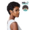 imageSensationnel Shear Muse Lace Wig  Amina Deep Laceparting Hand Tied Ready to Wear Synthetic Prestyled Units 1 JETBLACKROSEGOLD