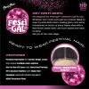 imageSensationnel Shearmuse Festigal Lacewig  Bubble Gal Full Center Laceparting Hand Tied Ready to Wear Synthetic Prestyled Units BLACKTTBLUSHPINK