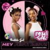 imageSensationnel Shearmuse Festigal Lacewig  Bubble Gal Full Center Laceparting Hand Tied Ready to Wear Synthetic Prestyled Units BLACKTTBLUSHPINK