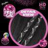 imageSensationnel Shearmuse Festigal Lacewig  Diamond Gal Glueless Ypart Laceparting Hand Tied Ready to Wear Synthetic Prestyled Units BLACKBLACK