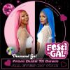 imageSensationnel Shearmuse Festigal Lacewig  Diamond Gal Glueless Ypart Laceparting Hand Tied Ready to Wear Synthetic Prestyled Units BLACKBLACK