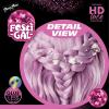 imageSensationnel Shearmuse Festigal Lacewig  Flower Gal Glueless Ypart Laceparting Hand Tied Ready to Wear Synthetic Prestyled Units BUBBLEGUMLILAC
