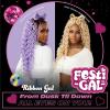 imageSensationnel Shearmuse Festigal Lacewig  Ribbon Gal Glueless Laceparting Hand Tied Ready to Wear Synthetic Prestyled Units BEIGEBLONDETTLAVENDER