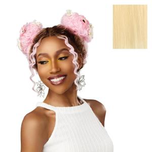 imageSensationnel Shearmuse Festigal Lacewig  Bubble Gal Full Center Laceparting Hand Tied Ready to Wear Synthetic Prestyled Units BLACKBLEACHBLONDE