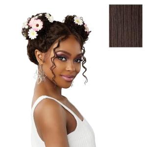 imageSensationnel Shearmuse Festigal Lacewig  Bubble Gal Full Center Laceparting Hand Tied Ready to Wear Synthetic Prestyled Units BLACKDARKBROWN