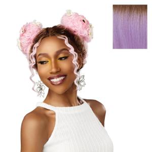 imageSensationnel Shearmuse Festigal Lacewig  Bubble Gal Full Center Laceparting Hand Tied Ready to Wear Synthetic Prestyled Units BLACKTTLAVENDER