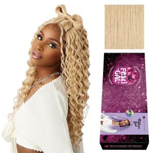 imageSensationnel Shearmuse Festigal Lacewig  Ribbon Gal Glueless Laceparting Hand Tied Ready to Wear Synthetic Prestyled Units BEIGEBLONDEBEIGEBLONDE
