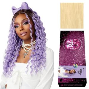 imageSensationnel Shearmuse Festigal Lacewig  Ribbon Gal Glueless Laceparting Hand Tied Ready to Wear Synthetic Prestyled Units BEIGEBLONDEBLEACHBLONDE