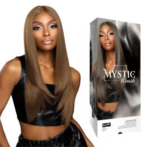 imageSensationnel Shearmuse Mystic Krush Lacewig  Lila Glueless Synthetic Preplucked Hairline Deep Laceparting Hand Tied MUSHROOMBROWNMUSHROOMBROWN