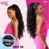 imageSensationnel Instant Weave Half Wig  24 Synthetic Blendwig Adjustable Drawstring for Seamless Hair Blending 1 JETBLACKBALAYAGEMOCHA
