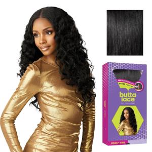 imageSensationnel Butta Lace Wigs  Crimp Vibe Extra Wide 5 Inch Deep Parting Synthetic Preplucked Hairline Glueless Lacefront 1 JETBLACK1 JETBLACK