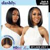 imageSensationnel Dashly Lace Saltandpepper Wig  Sp Unit 1 Hand Tied Laceparting Ear to Ear Synthetic 1 JETBLACKCH30