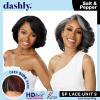 imageSensationnel Dashly Lace Saltandpepper Wig  Sp Unit 9 Hand Tied Laceparting Ear to Ear Synthetic 1 JETBLACK1 JETBLACK