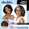 imageSensationnel Dashly Lace Saltandpepper Wig  Sp Unit 9 Hand Tied Laceparting Ear to Ear Synthetic 1 JETBLACK1 JETBLACK