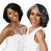 imageSensationnel Dashly Lace Saltandpepper Wig  Sp Unit 9 Hand Tied Laceparting Ear to Ear Synthetic 1 JETBLACK1 JETBLACK
