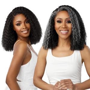 imageSensationnel Dashly Lace Saltandpepper Wig  Sp Unit 4 Hand Tied Laceparting Ear to Ear Synthetic 1 JETBLACKBALAYAGELATTE