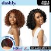 imageSensationnel Dashly Lace Saltandpepper Wig  Sp Unit 10 Hand Tied Laceparting Ear to Ear Synthetic 1 JETBLACK1B OFFBLACK