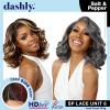 imageSensationnel Dashly Lace Saltandpepper Wig  Sp Unit 6 Hand Tied Laceparting Ear to Ear Synthetic 1 JETBLACK1 JETBLACK