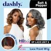 imageSensationnel Dashly Lace Saltandpepper Wig  Sp Unit 6 Hand Tied Laceparting Ear to Ear Synthetic 1 JETBLACK1 JETBLACK