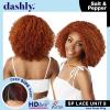 imageSensationnel Dashly Lace Saltandpepper Wig  Sp Unit 8 Hand Tied Laceparting Ear to Ear Synthetic 1 JETBLACKCOPPERRED
