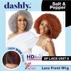 imageSensationnel Dashly Lace Saltandpepper Wig  Sp Unit 8 Hand Tied Laceparting Ear to Ear Synthetic 1 JETBLACKTH2COPPER