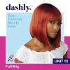 imageSensationnel Dashly Wig  Unit 12 Non Lace Cap Ready to Wear Ear to Ear Lacepart Synthetic 1 JETBLACKT2RED