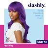 imageSensationnel Dashly Wig  Unit 13 Non Lace Cap Ready to Wear Ear to Ear Lacepart Synthetic 1 JETBLACKT2DARKGREEN