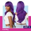 imageSensationnel Dashly Wig  Unit 13 Non Lace Cap Ready to Wear Ear to Ear Lacepart Synthetic 1 JETBLACKT2DARKGREEN