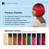 imageSensationnel Dashly Wig  Unit 14 Non Lace Cap Ready to Wear Ear to Ear Lacepart Synthetic 1 JETBLACKT2HOTPINK
