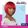 imageSensationnel Dashly Wig  Unit 14 Non Lace Cap Ready to Wear Ear to Ear Lacepart Synthetic 1 JETBLACKT2HOTPINK