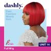imageSensationnel Dashly Wig  Unit 14 Non Lace Cap Ready to Wear Ear to Ear Lacepart Synthetic 1 JETBLACKT2HOTPINK