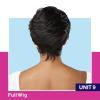 imageSensationnel Dashly Wig  Unit 9 Non Lace Cap Ready to Wear Ear to Ear Lacepart Synthetic 1 JETBLACKBG BURGANDY