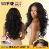 imageSensationnel Butta Lace Precut Wigs  Unit 12 Glueless Extra Wide 5 Inch Deep Parting Synthetic Pre Tweezed Smaller Knot Hairline 1 JETBLACKBALAYAGECHOCOLATE