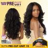 imageSensationnel Butta Lace Precut Wigs  Unit 12 Glueless Extra Wide 5 Inch Deep Parting Synthetic Pre Tweezed Smaller Knot Hairline 1 JETBLACKBALAYAGEGOLD