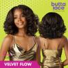 imageSensationnel Butta Lace Wigs  Velvet Flow Unit Extra Wide 5 Inch Deep Parting Synthetic Preplucked Hairline Glueless Lacefront 1 JETBLACK1 JETBLACK