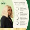 imageSensationnel Chicbob Lace Frontwig  Lob Unit 4 Face Framing Glueless Wig Wide 5 Inch Deep Part Synthetic Preplucked Hairline 1 JETBLACKDUSTYBLONDE