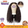 imageSensationnel Curls Kinksandco Kinkyedges Wig  Kinky Braid Out 20 Inch Y Part Lace Natural Kinkytexture Edged Hairline for Natural 3C to 4C Hair Textures 1 JETBLACKF1B30