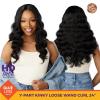 imageSensationnel Curls Kinksandco Kinkyedges Wig  Kinky Loose Wand Curl 24 Inch Y Part Lace Natural Kinkytexture Edged Hairline for Natural 3C to 4C Hair Textures 1 JETBLACKF1B350